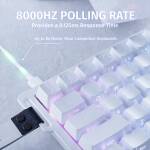 MAGNETIC SWITCHES GAMING ATTACK SHARK X68 HE RGB WHITE CONTOUR LINE – Image 4