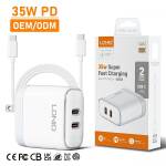 CHARGEUR LDNIO A2528C 35W 02xTYPE-C TO TYPE-C