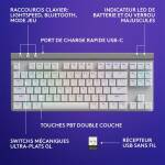 LOGITECH SANSFIL MECANIQUE G515 LIGHTSPEED TKL RGB WHITE (FR) – Image 3