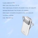 POWER BANK 20000MAH LDNIO PQ20 20W PD (01xTYPE-C / 01xTYPE-A / CABLE TYPE-C ET IPHONE) – Image 3
