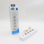 POWER SOCKET Q603 2M 2500W 04 PRISE + 02 USB + 01USB C WHITE