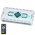 SNOWMAN H9 AVEC TELECOMMANDE ARGB ET VITESSE 8 VENTILOS WHITE – Image 2
