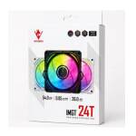 PACK VENTILOS 03PCS MAGMA IMGT 24T ARGB WHITE