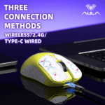 AULA SANSFIL 2.4G/BT4.2 SC580X YELLOW – Image 2