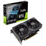 RTX 3050 ASUS DUAL OC 08GO GDDR6 128BITS 3DP 1 HDMI