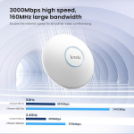 POINT D'ACCES PLAFONIER TENDA I27 AX3000 WIFI 6 – Image 3